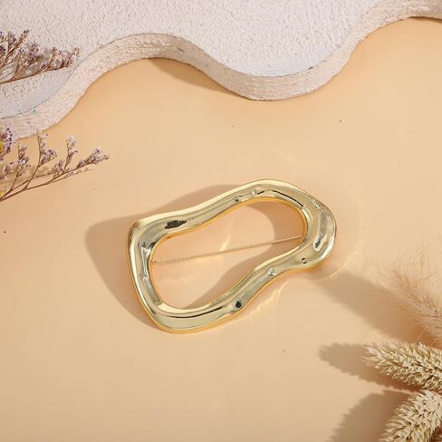 غير النظامية هندسية الذهب بروش دبوس للنساء الأزياء وشاح دبوس سبائك الزنك فريدة من نوعها مصقول جوفاء الذهب دبوس دبابيس للنساء الرجال حفل زفاف لذيذ سترة دعوى قبعة مجوهرات اللباس القماش الملحقات in Kuwait