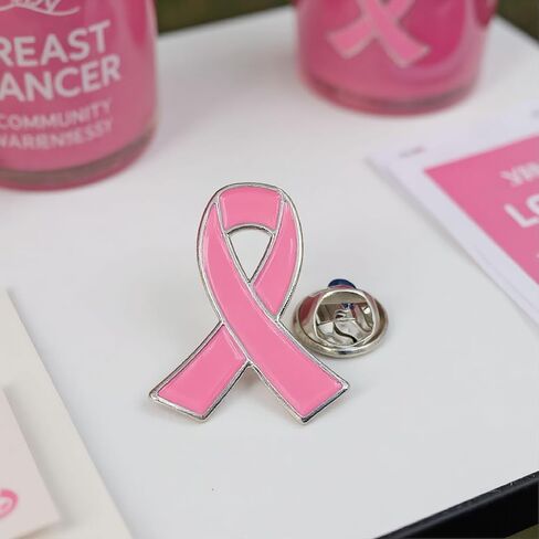 Breast Cancer Awareness Pins, Pink Ribbon Pin Brooches for Women in Saudi Arabia