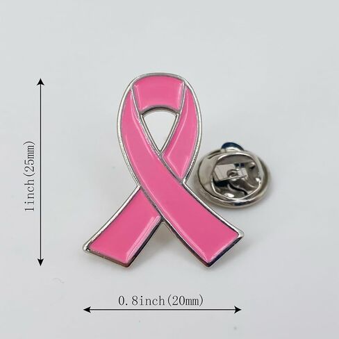 Breast Cancer Awareness Pins, Pink Ribbon Pin Brooches for Women in Saudi Arabia