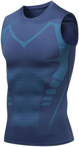 TWGONE Mens North Power Compression Shirt Slimming Shapewear Tummy Control Corset Fat Burning Sweat Compression Vest in Saudi Arabia