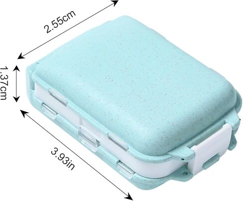 Portable Pill Organizer Travel Pill Box Medicine Storage Case for Daily Medication Management Compact and Durable Design(1 Pack) in Kuwait