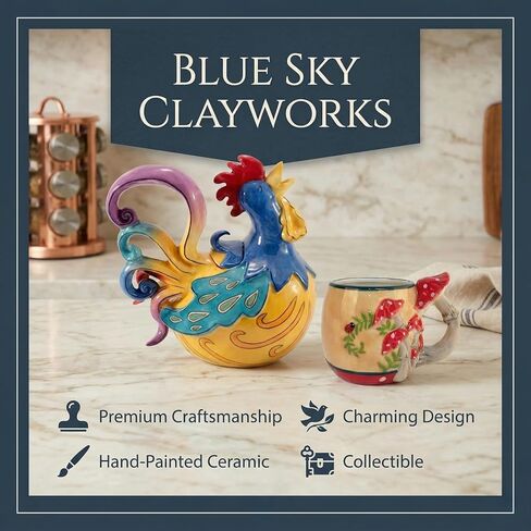 Blue Sky Clayworks Salty Seagull Surfboards Candle House, 6.125" L x 4.25" W x 7" H in Kuwait