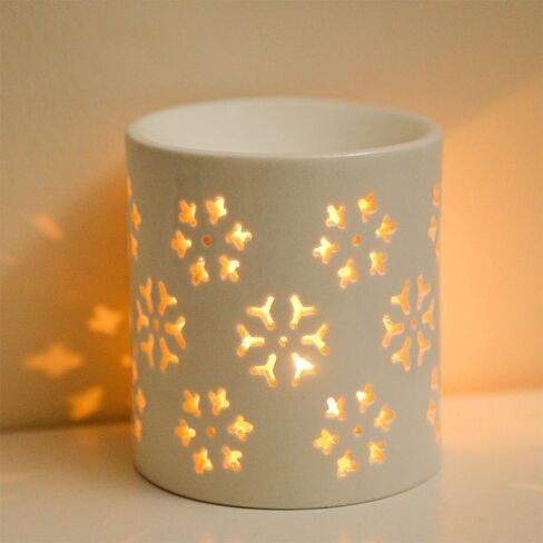 Oil Burner for Scented Oil - Ceramic Tea Light Candle Holder for Bedroom Living Room Wedding Gift in Kuwait