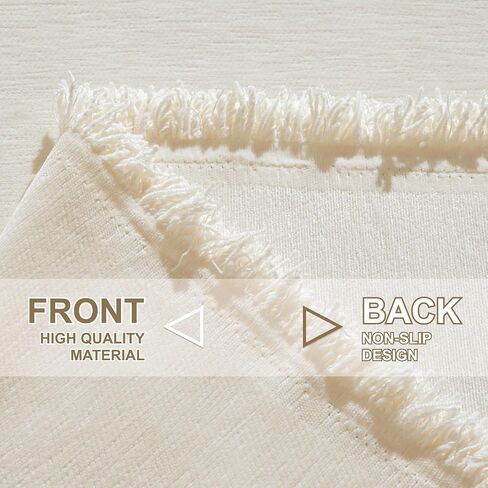 VISIONTEX Couch Cover for Sofa, Sectional L Shape Couch Covers for Dogs, Washable Sofa Cover 2 Cushion Sofa Dogs Furniture Protector, Chenille Sofa Slipcover for Pets, 71" x 118", Cream Beige in Saudi Arabia