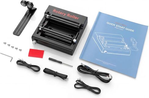 MD1920 roatry WAINLUX K10 Laser Rotary Aattachment for Laser Engraver and Cutter Rotary Roller,Engraver Accessory Y-axis Rotary Roller for Engraving Cylindrical Objects, Wine Glass, Tumbler, Pen in Kuwait