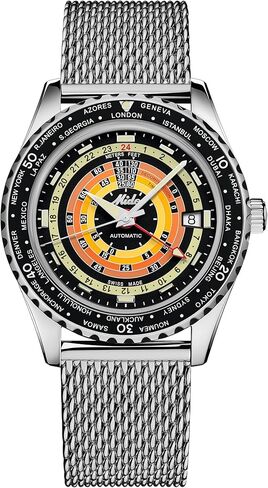 Mido Ocean Star Declussion WorldTimer - السويسري أوتوماتيكي ساعة للرجال - الاتصال الأسود - الحالة 40.5 مم - M0268291705100 in Kuwait