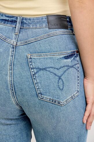 Judy Blue Womens Jeans - High Waisted Tummy Control Slim Straight in Kuwait