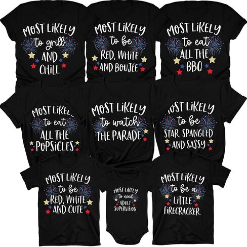 4th of July Family Outfits, Fourth of July American Shirts, Red White and Blue Memorial Day Outfits, Patriotic T-Shirt in Saudi Arabia