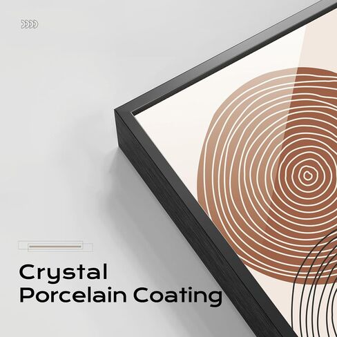 Abstract Wall Art Mid Century Modern Prints 3 Piece Framed Paintings Crystal Porcelain Wall Pictures Sun Moon Decor Artwork for Bedroom Living Room Dining Room Home Office 20" W x 30" H x 3Pcs in Saudi Arabia