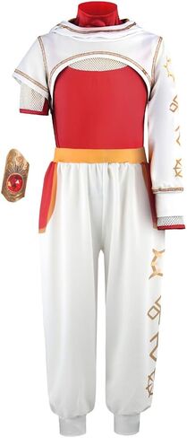 LEMONBABY Kids Girls Nova Zombies 4 pcs Costume Set Cheerleader Birthday Cosplay with Wristband Halloween Dress Up in Saudi Arabia
