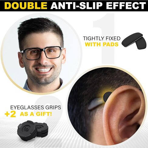 Nose Pads Glasses Anti Slip - Eyeglass Nose Pads 6 Pairs - Sunglass Nose Pads - Thin Glasses Nose Grip 1 mm (Black Gray) in Saudi Arabia