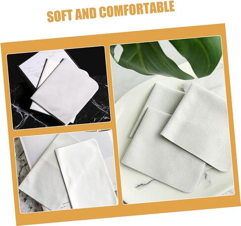 Abaodam High-End Cotton Eyeglass Cleaning Cloth 6pcs Soft Lens Wipes for Glasses Smartphones and Screens Ultra-Absorbent Lint-Free for Delicate Surfaces in Saudi Arabia