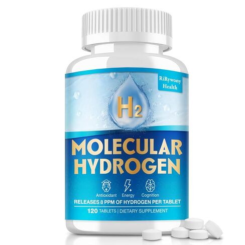 Hydrogen Water Tablets & Hydrogen Tablets, H2 Molecular Hydrogen for Drinking Water with Magnesium, 12 PPM Supplements for Mental Clarity, Cognitive Function and Energy, 120 Counts in Saudi Arabia