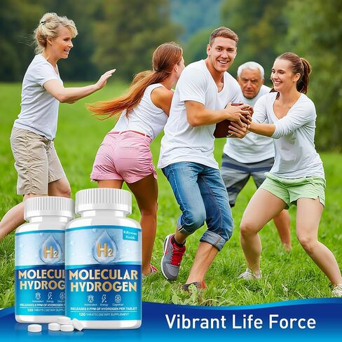 Hydrogen Water Tablets & Hydrogen Tablets, H2 Molecular Hydrogen for Drinking Water with Magnesium, 12 PPM Supplements for Mental Clarity, Cognitive Function and Energy, 120 Counts in Saudi Arabia