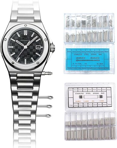 360PCS Watch Band Pins Assortment, Stainless Steel 6-23mm with Link Removal Tool, Repair Kit Compatible with Various Sizes for Watchmakers DIY Replacement Set, Travel and Daily Use in Saudi Arabia