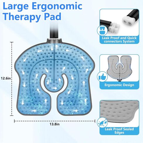 Cold Therapy Machine for Knee After Surgery, Programmable Ice Therapy System for Knee Replacement Recovery, Cryotherapy Pain Relief with Compression Pad for Shoulder/Arm/Hip/Ankle in Saudi Arabia