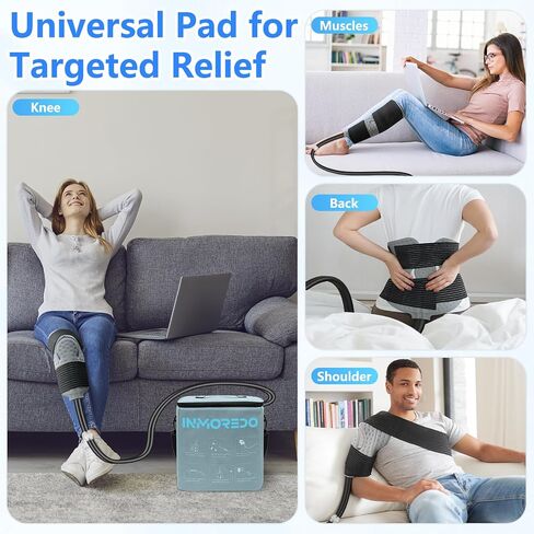 Cold Therapy Machine for Knee After Surgery, Programmable Ice Therapy System for Knee Replacement Recovery, Cryotherapy Pain Relief with Compression Pad for Shoulder/Arm/Hip/Ankle in Saudi Arabia