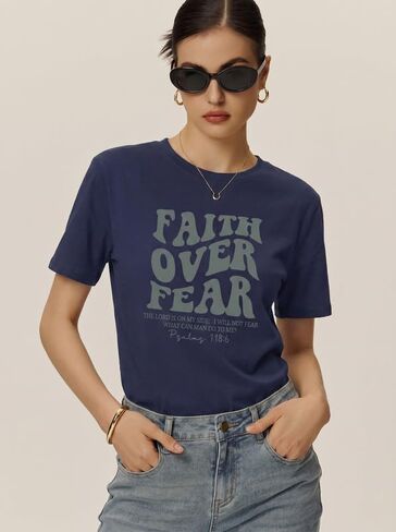Oversized Tshirts for Women Loose Fit Crew Neck Summer Graphic Baggy Tops Running Beach T Shirts in Kuwait