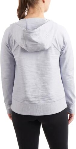 KIRKLAND Signature Women's Stretch Active Full Zip Hooded Jacket with Pockets in Kuwait