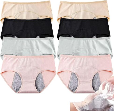 Women's double-layer underwear, 95% cotton, comfortable and close-fitting, move Soft Breathable Postpartum Panties Stretch in Saudi Arabia