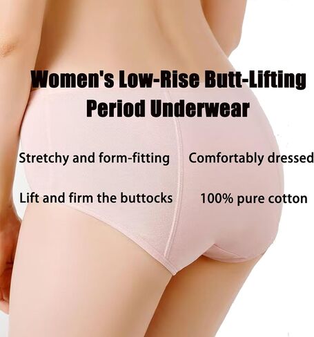Women's double-layer underwear, 95% cotton, comfortable and close-fitting, move Soft Breathable Postpartum Panties Stretch in Saudi Arabia