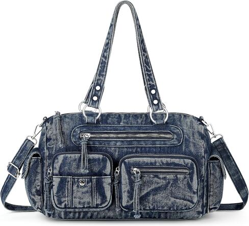 Shoulder Bag for Women, Multi-Pocket Hobo Crossbody Handbag with Adjustable Strap Soft Vegan Leather Tote Bag in Saudi Arabia