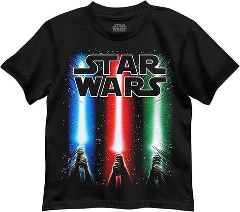 Star Wars The Mandalorian Glow in the Dark Little Kids T-Shirts - Grogu/Lightsabers for Juvy 4-7 Years in Saudi Arabia