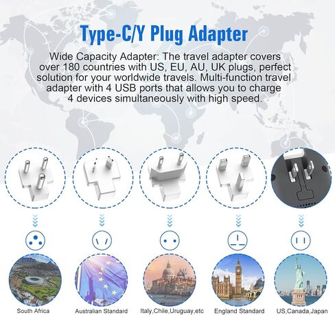 Voltage Converter Us to Europe, 220v to 110v Power Combo, Transformer for Curly Hair Dryer, European Plug Converter 2300w Travel Adapter Worldwide, Step Down European Converter. in Saudi Arabia
