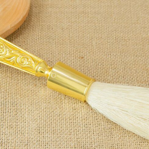 RZRHMUHN Orthodox Holy Water Brush - 15.4" Zinc Alloy Golden Ornate Design with Gem Accents, Perfect for Baptism, Weddings & Religious Ceremonies in Saudi Arabia