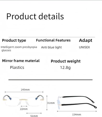Auto Focus Glasses， Anti-Blue Light Auto Focus Presbyopia Glass in Kuwait