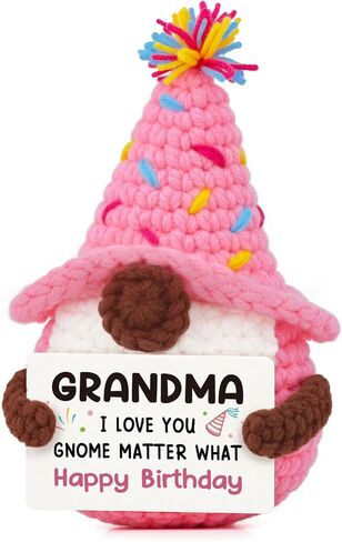 AceThrills Christmas Gnomes Gifts for Women, Inspirational Emotional Support Crochet Gnome Birthday Thanksgiving Xmas Gifts for Women Men Daughter Friend Boss Coworker Sister Mom Grandma in Saudi Arabia