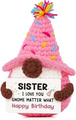 AceThrills Christmas Gnomes Gifts for Women, Inspirational Emotional Support Crochet Gnome Birthday Thanksgiving Xmas Gifts for Women Men Daughter Friend Boss Coworker Sister Mom Grandma in Saudi Arabia
