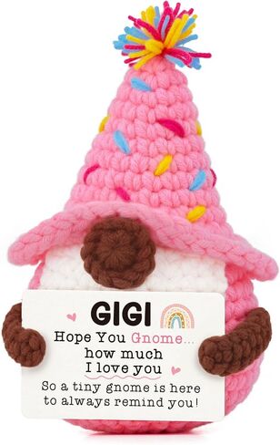 AceThrills Christmas Gnomes Gifts for Women, Inspirational Emotional Support Crochet Gnome Birthday Thanksgiving Xmas Gifts for Women Men Daughter Friend Boss Coworker Sister Mom Grandma in Saudi Arabia