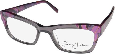 Sean John 6027 Cat Eye Eyeglass Frame/Glasses Colorful Celebrity Designer Luxury Premium Acetate Plastic in Saudi Arabia
