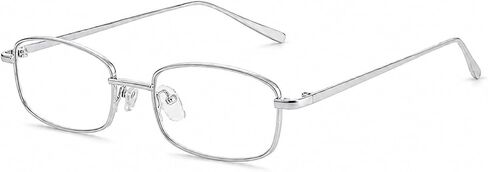 Fashion Glasses for Woman Men Y2k Rectangle Blue Light Non Prescription Fake Clear Glasses 90s Metal Glasses Frame in Kuwait