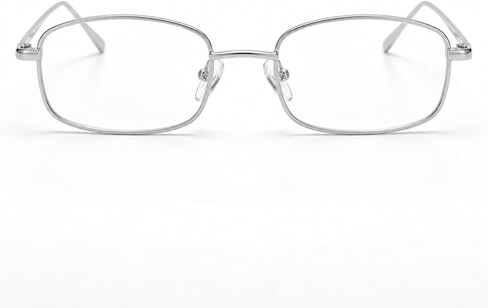 Fashion Glasses for Woman Men Y2k Rectangle Blue Light Non Prescription Fake Clear Glasses 90s Metal Glasses Frame in Kuwait