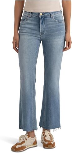 KUT from the Kloth Kelsey High-Rise Fab Ab Ankle Flare-Inset Leg in Kuwait