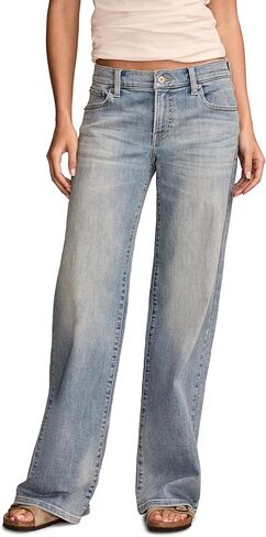 Lucky Brand Women's Mid Rise Sweet Wide Leg Jeans in Saudi Arabia