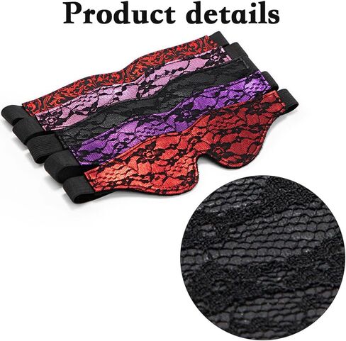 Satin Eye Mask, Soft Comfortable Silk Sleeping Cover Blindfold Tie for Valentine's Day Gift, Sleep Blindfold for Adults Play for Home Travel Office Use for Role Play Travel (Black) in Saudi Arabia