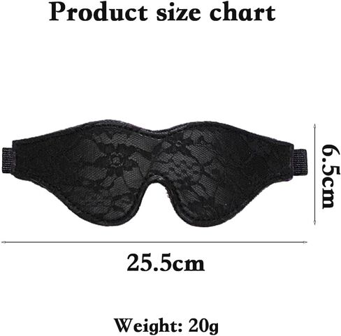 Satin Eye Mask, Soft Comfortable Silk Sleeping Cover Blindfold Tie for Valentine's Day Gift, Sleep Blindfold for Adults Play for Home Travel Office Use for Role Play Travel (Black) in Saudi Arabia