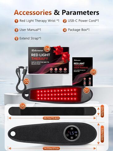 Upgraded Pro Red Light Therapy for Hands Wrist with Heat, Massage, 3000mAh Magnetic Controller, Carpal Tunnel Support, 36 LEDs (660nm/850nm) Wrist Wrap Pad for Knee Ankle Foot Joint & Daily Relaxation in Saudi Arabia