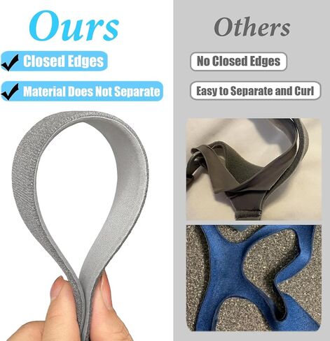 2 Packs Replacement Amara View Headgear Closed Edges Adjustable Amara View CPAP Mask Strap CPAP Headgear Strap(Without Mask) in Saudi Arabia