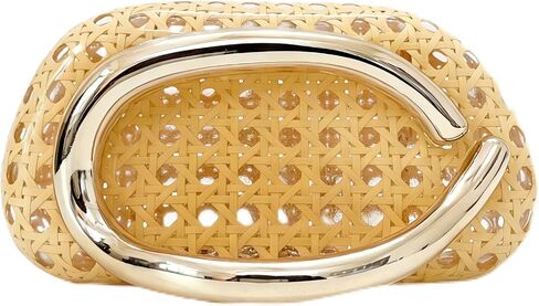 Clutch Purse for Women，Acrylic Rattan woven evening bag，Summer Beach Handbag Summer Bag for Vacation Party Wedding | Elegant in Kuwait