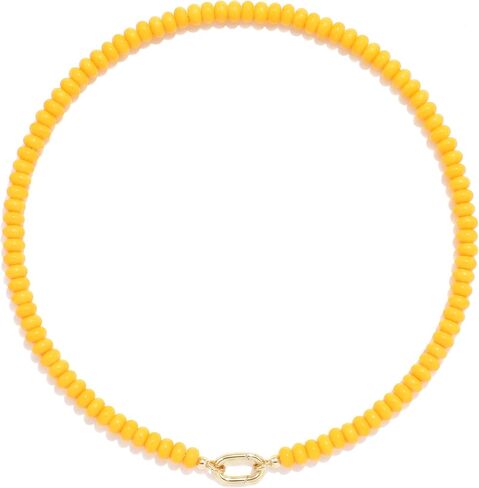 CONRAN KREMIX Colorful Stone Beaded Necklace for Women,Natural Gemstone Bead Choker Necklaces Boho Summer Beach Layering Necklace Jewelry Gift for Women in Saudi Arabia