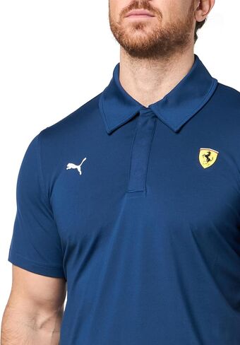 PUMA Men's Scuderia Ferrari Formula 1 Cloudspun Polo, Persian Blue AH25, X-Large in Saudi Arabia