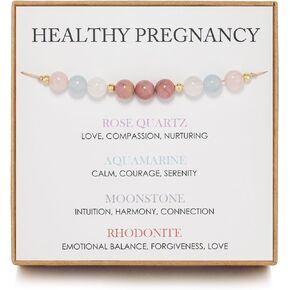 Healthy Pregnancy Gift, Moonstone Bracelet, Hope Bracelet for Women, First Time Mom Gifts, Spiritual Bracelet, Mothers Day Christmas Jewelry