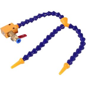 Bidirection Tube and Valve Mist Coolant Lubrication Spray System For 8mm Air Pipe CNC Lathe Mill Drill Carving Machine