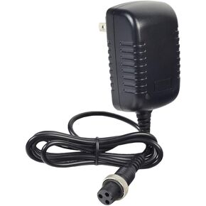 AlveyTech 12 Volt 1.0 AMP SLA Battery Charger for The Razor E90 Accelerator, Jr. Electric Wagon - Replacement Female 3 Prong Style Connector, Pocket Mod Bikes, Dirt Wagon E-Scooter Power Parts