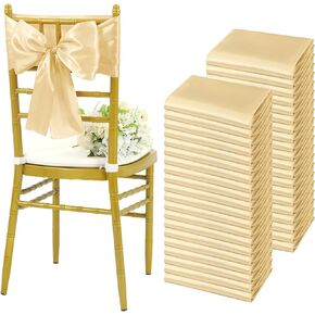 60 PCS Satin Chair Sashes Ties,Bows Universal Chair Cover,Light Pink Sashes Chair Sashes for Wedding Reception,Banquets Party, Hotel Event, Chairs Decoration(7 x 78 inch)