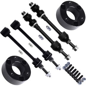 SCITOO 6-PC SET Suspension Kit For Dodge Ram 1500 Front Sway Bar End Link Rear Sway Bar End Links, 2.5 Inch Front Leveling Lift Kit